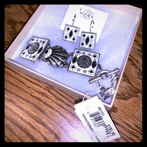 MYKA earring and bracelet set